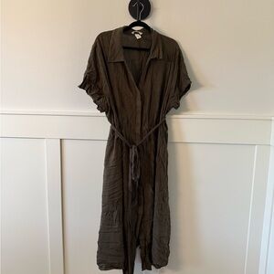 H&M Olive Green Maxi Dress